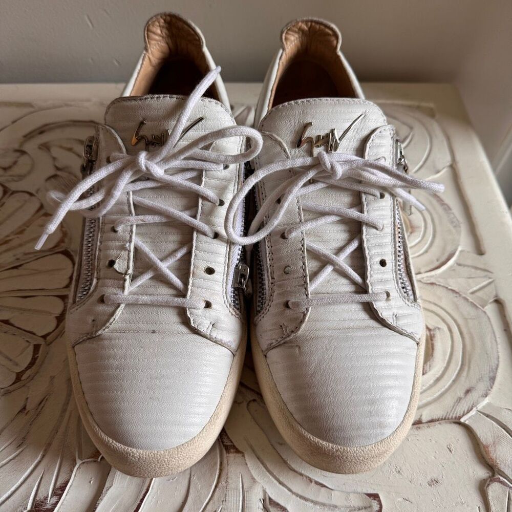 Giuseppe Zanotti Frankie Double-Zip Sneakers, size 42